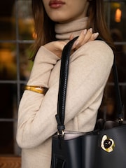 Luella Grey Blue Henri Hobo Winter Tote Bag - Image 6 of 6