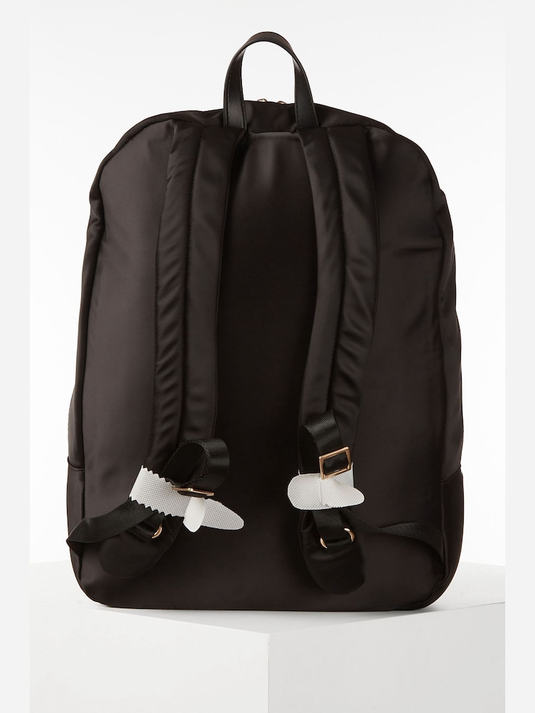 Schwarz - Luella Grey Lizzy Laptop Nylon Arbeitsrucksack - Bild 2 von 4 Schwarz - Luella Grey Lizzy Laptop Nylon Arbeitsrucksack - Bild 2 von 4