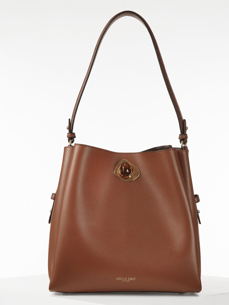 Bolso tote marrón Henri Hobo de Luella Grey - Imagen 1 de 6 Bolso tote marrón Henri Hobo de Luella Grey - Imagen 1 de 6