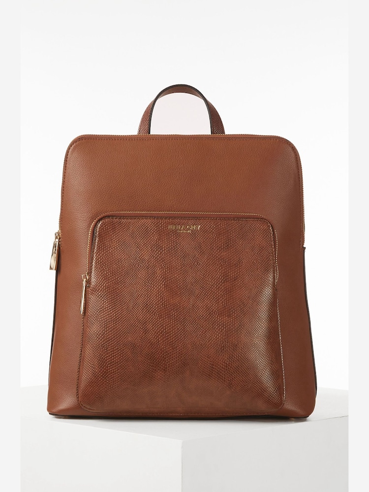 Luella Grey Patsy Laptop Work Brown Backpack - Image 1 of 5