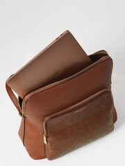Luella Grey Patsy Laptop Work Brown Backpack - Image 3 of 5