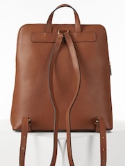 Luella Grey Patsy Laptop Work Brown Backpack - Image 5 of 5