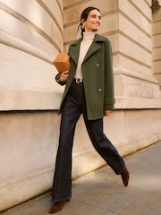 Friends Like These Khaki Mid Length Belted Trench Coat - Image 1 of 5