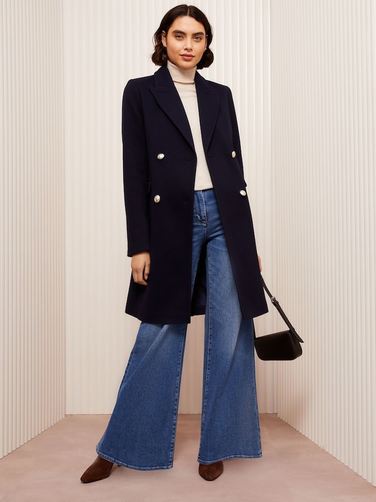 Azul marino - Friends Like These Double Breasted Coat - Imagen 2 de 5 Azul marino - Friends Like These Double Breasted Coat - Imagen 2 de 5