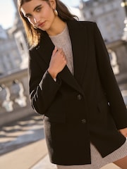 Friends Like These Black Blazer Coat - Image 3 of 4