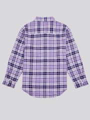 U.S. Polo Assn. Pink Girls Brushed Check 100% Cotton Shirt - Image 6 of 7