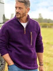 Joe Browns Purple Premium Cosy Woven Funnel Top - Image 1 of 9