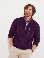 Joe Browns Purple Premium Cosy Woven Funnel Top - Image 2 of 9