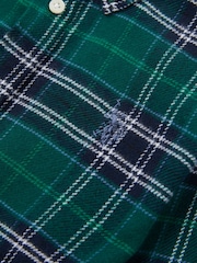 U.S. Polo Assn. Green Boys Brushed Flannel Heavyweight Check 100% Cotton Shirt - Image 7 of 7