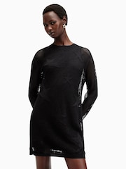 AllSaints Black Seraph Dress - Image 3 of 8