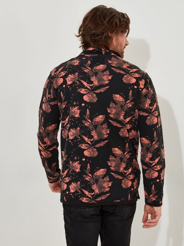 Joe Browns oranžna jesenska rožast vzorec Pique Zip širok visoki ovratnik; s širokim visokim ovratnikom Quarter Zip 100% Cotton zgornji del trenirke; majica za trening - Slika 2 iz 6 Joe Browns oranžna jesenska rožast vzorec Pique Zip širok visoki ovratnik; s širokim visokim ovratnikom Quarter Zip 100% Cotton zgornji del trenirke; majica za trening - Slika 2 iz 6