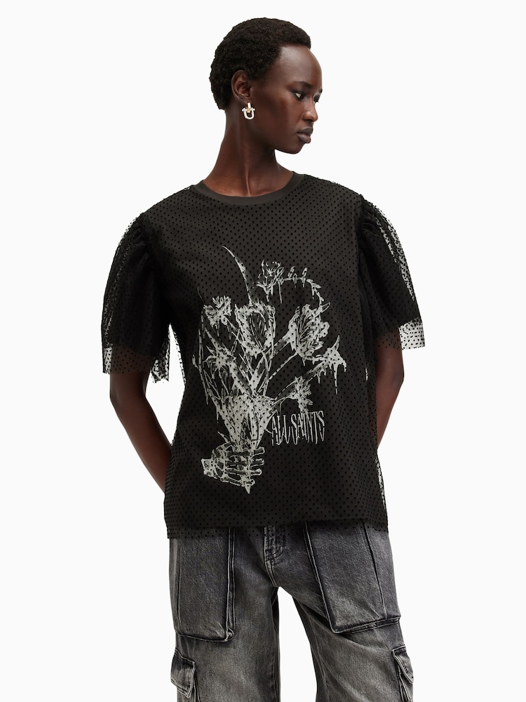 AllSaints Tommi Fondre 100% Cotton T-Shirt - Image 1 of 9