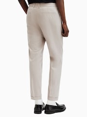 AllSaints Cream Tallis Trousers - Image 4 of 6