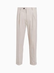 AllSaints Cream Tallis Trousers - Image 6 of 6