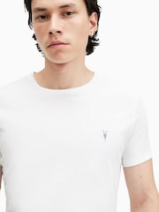AllSaints White Tonic Short Sleeve Crew T-Shirt - Image 4 of 6