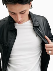 AllSaints White Tonic Short Sleeve Crew T-Shirt - Image 5 of 6