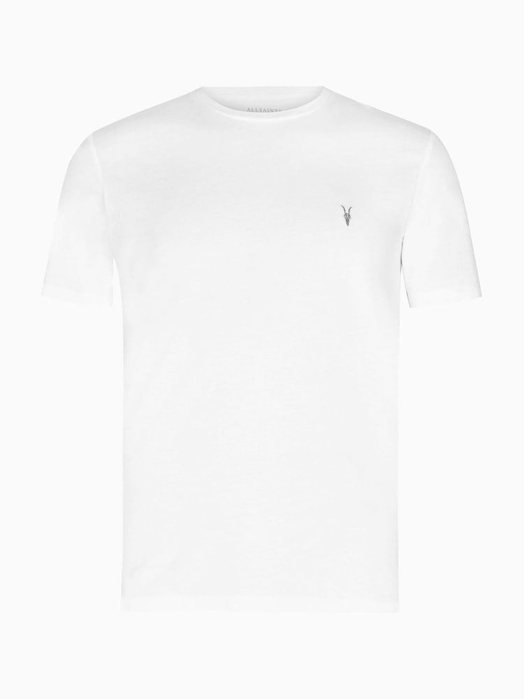 Weiß - AllSaints Tonic T-Shirt mit Rundhalsausschnitt - Bild 7 von 7 Weiß - AllSaints Tonic T-Shirt mit Rundhalsausschnitt - Bild 7 von 7