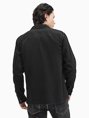 Czarny - AllSaints Spotter Long Sleeve Shirt - Image 2 of 6
