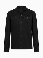 Czarny - AllSaints Spotter Long Sleeve Shirt - Image 6 of 6