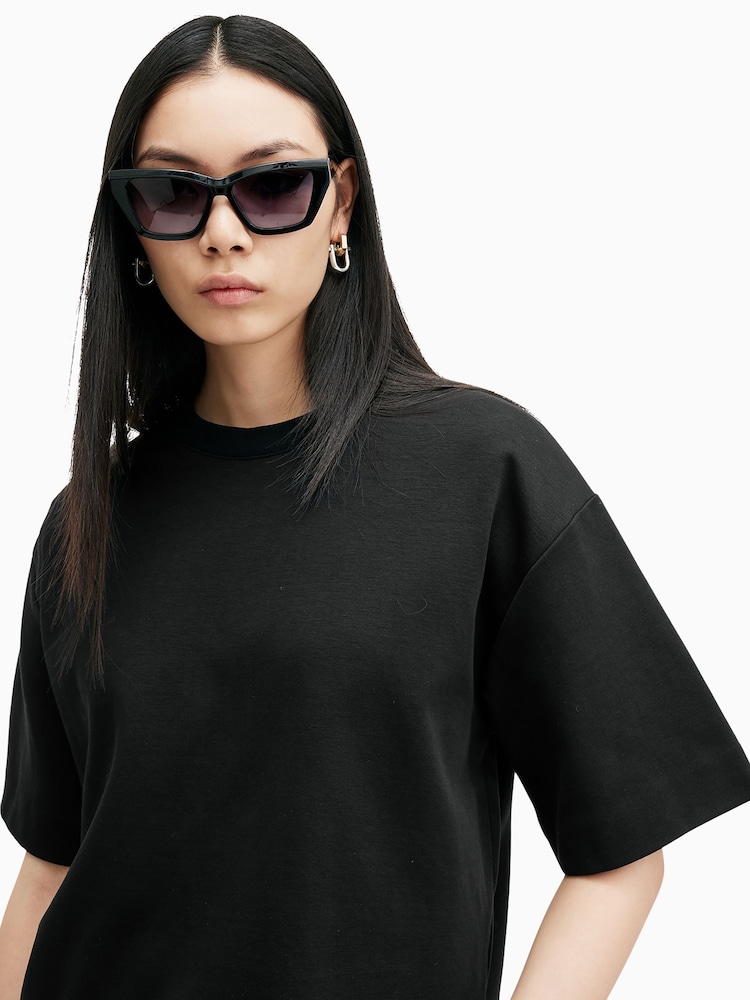 AllSaints Black Tillie T-Shirt - Image 2 of 6