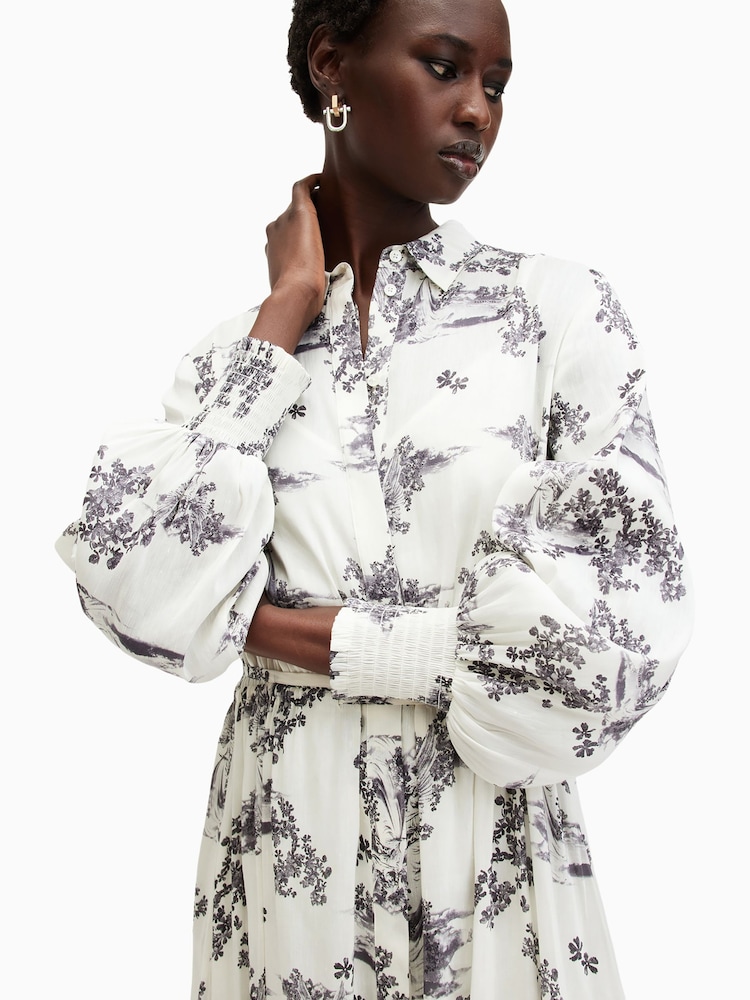 AllSaints White Skye Dress - Image 2 of 7