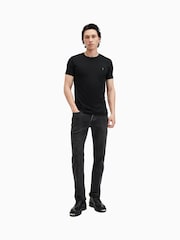 AllSaints Black Tonic Short Sleeve Crew T-Shirt - Image 3 of 7
