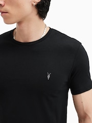 AllSaints Black Tonic Short Sleeve Crew T-Shirt - Image 4 of 7
