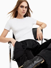 Allsaints White Stevie T-Shirt - Image 1 of 10