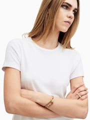 Allsaints White Stevie T-Shirt - Image 3 of 10