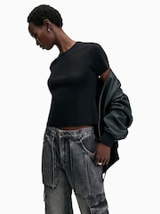 Allsaints Black Stevie T-Shirt - Image 1 of 8
