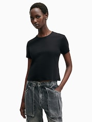 Allsaints Black Stevie T-Shirt - Image 3 of 8