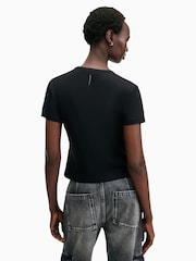 Allsaints Black Stevie T-Shirt - Image 7 of 8
