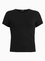 Allsaints Black Stevie T-Shirt - Image 8 of 8