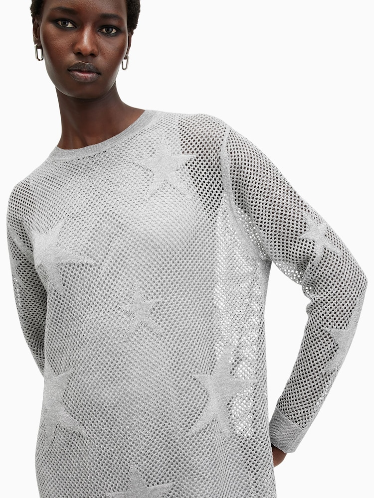 AllSaints Grey Seraph Dress - Image 2 of 7