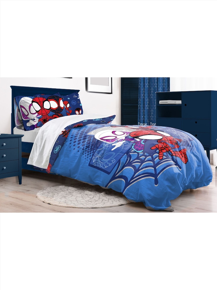 Spidey and his Amazing Friends Blue Vroom Duvet Cover and Pillowcase Set - Image 6 of 6 Spidey and his Amazing Friends Blue Vroom Duvet Cover and Pillowcase Set - Image 6 of 6