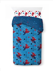 Spider-Man blue Spidey Faces Duvet Cover, Fitted Sheet & Pillowcase Set - Image 2 of 6