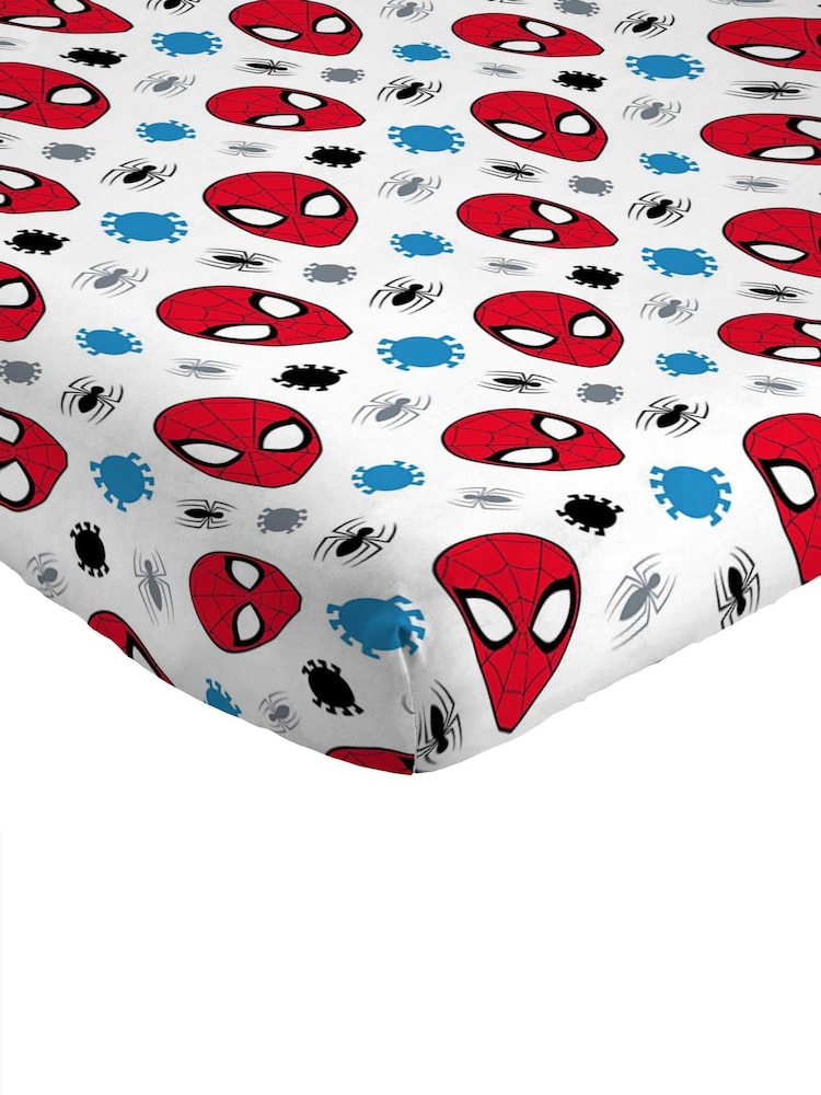 Spider-Man blue Spidey Faces Duvet Cover, Fitted Sheet & Pillowcase Set - Image 6 of 6