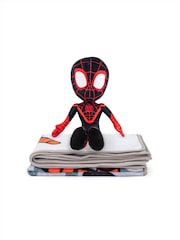 Spidey and his Amazing Friends Grey Miles Morales Pillow Buddy Set - Image 4 of 5