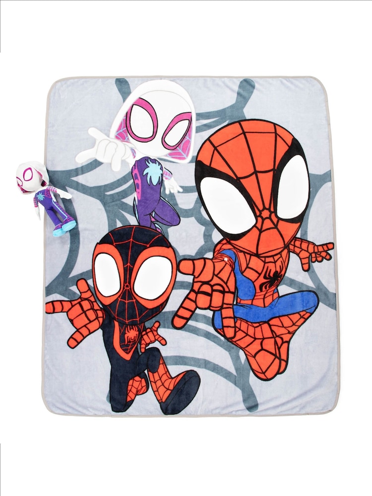 Spidey and his Amazing Friends Grey Gwen Fluffy Blanket - Image 2 of 5