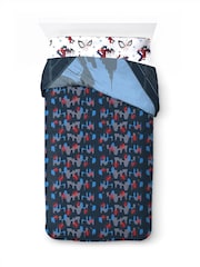 Spider-Man Blue Marvel Spiderman City Streets Duvet Cover, Fitted Sheet & Pillowcase Set - Image 4 of 6