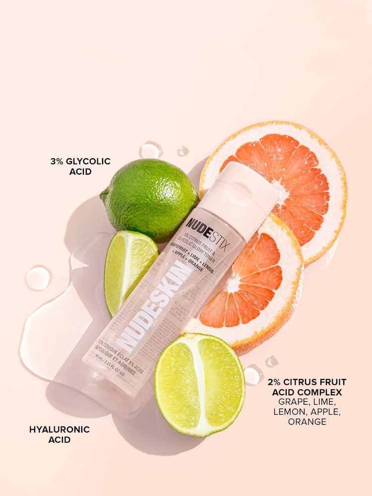 NUDESTIX Nudeskin 5percent Citrus Fruit Glycolic Glow Toner 95ml - Image 2 of 5