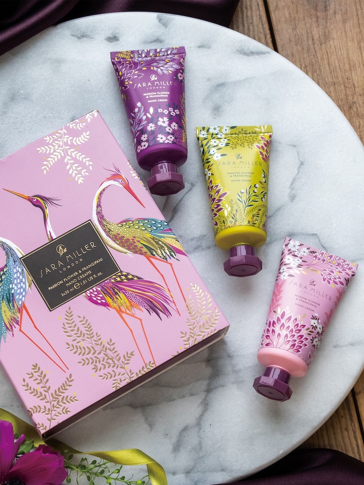 Sara Miller Haveli Garden Passion Flower and Frangipani Hand Cream Set - Image 4 of 4