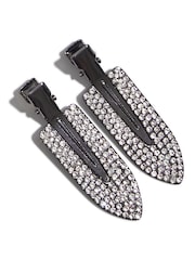 Kitsch Metal Rhinestone Creaseless Clips Set - Image 2 of 3