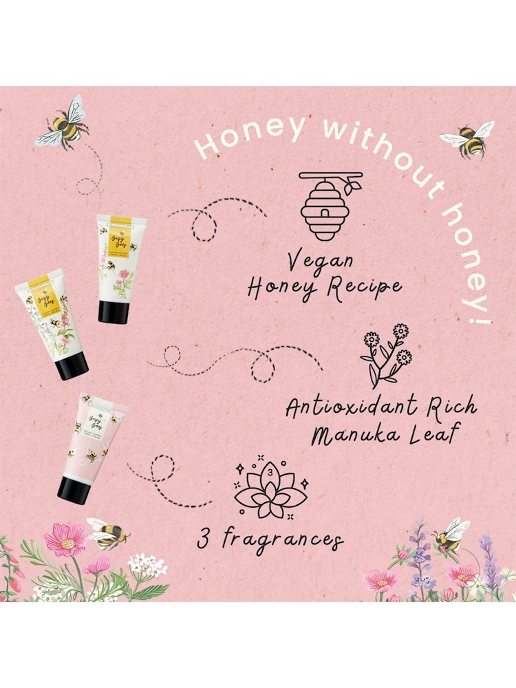 Heathcote & Ivory Busy Bees Hand Cream Trio - Image 2 of 4