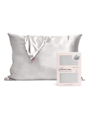 Kitsch Silver Satin Pillowcase - Image 1 of 5