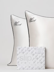 Slip White 100% Pure Silk Standard Just Married Pillowcase Set (Worth £178) - Image 3 of 5