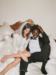 Slip White 100% Pure Silk Standard Just Married Pillowcase Set (Worth £178) - Image 5 of 5