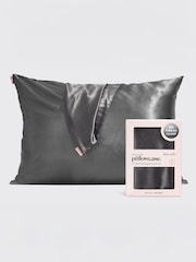 Kitsch Charcoal Satin Pillowcase - Image 1 of 4