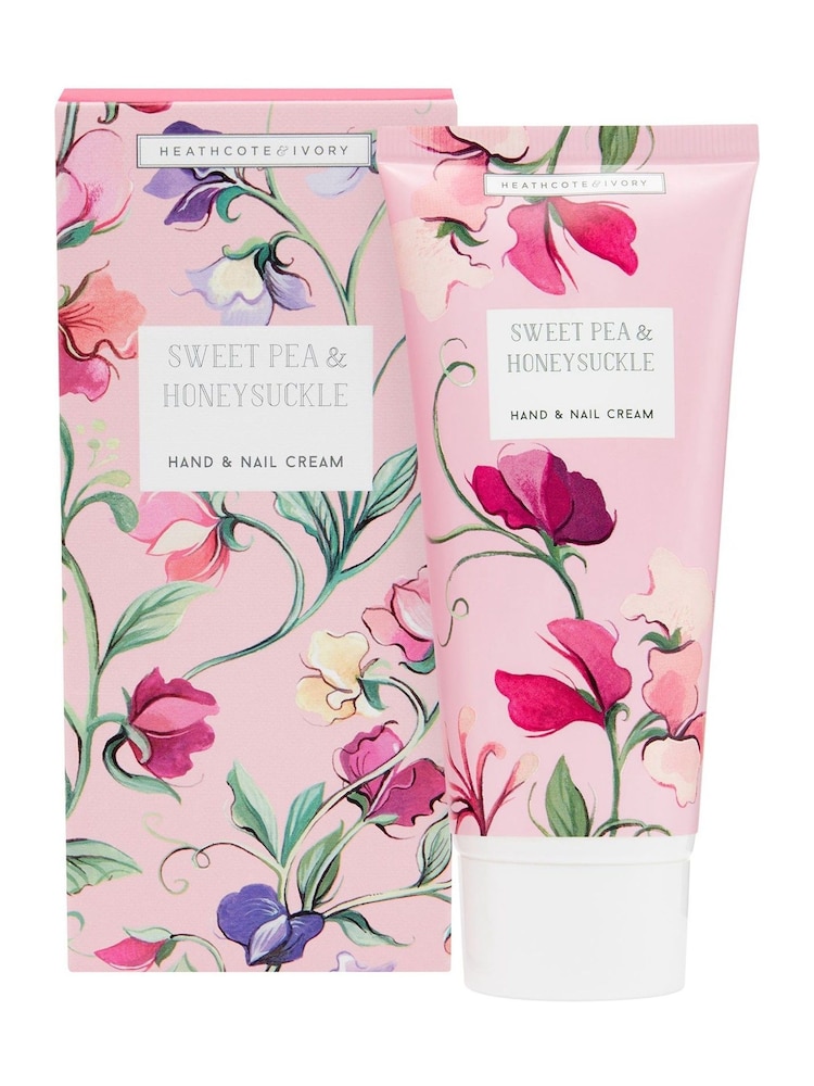 Heathcote & Ivory Sweetpea and Honeysuckle Hand and Nail Cream - Image 1 of 5