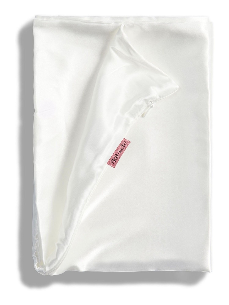 Kitsch Ivory Satin Pillowcase - Image 4 of 4
